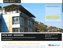 Tablet Screenshot of hoteldeep.in